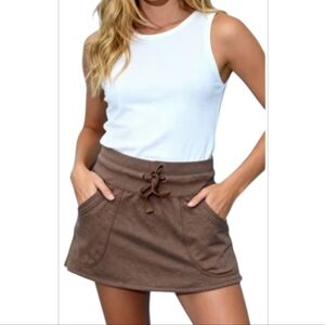 "Express" Jrs. Size (S) Brown Mini Skirt or Sexy Little Beach Bottom …